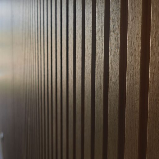 Revestimiento placas WPC pared mellado